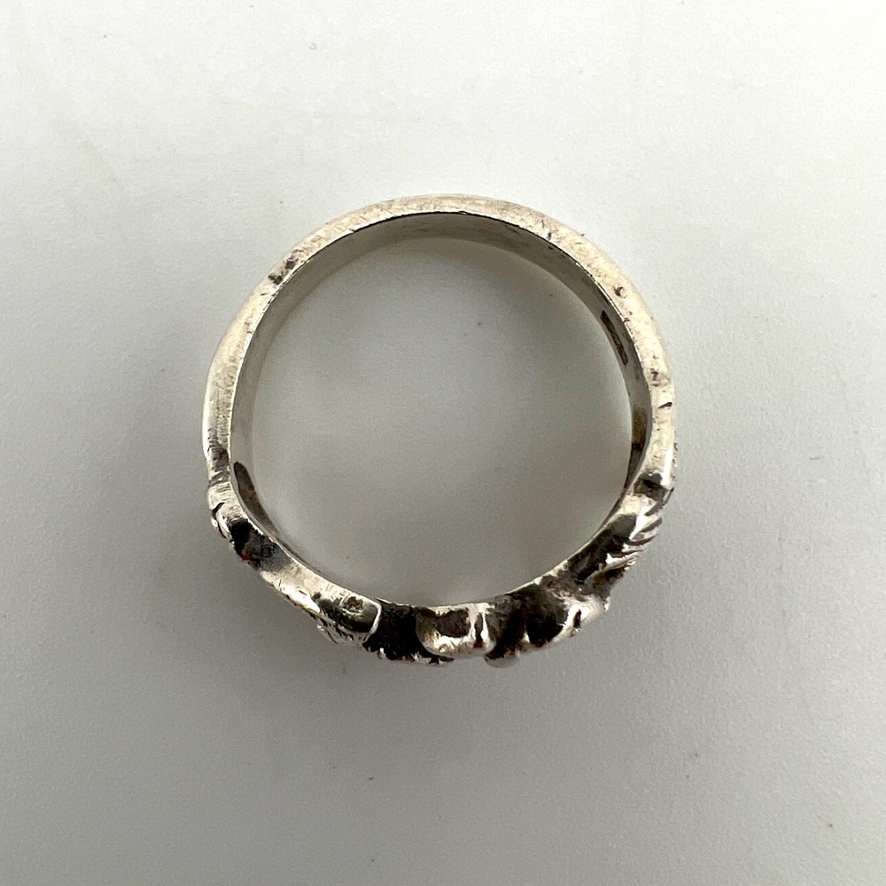 Floral 925 Sterling Silver Ring - Sz 5.75 - Picture 2 of 7